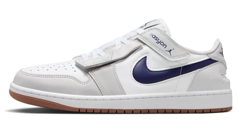 Jordan 1 Low EasyOn “White / Neutral Grey / Gum Medium Brown / Midnight Navy” (DM1206-146)
