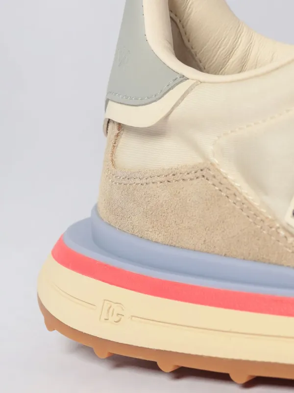 Dolce & Gabbana DG Athletic Sneakers in Suede and Nylon with Rhinestones Multicolor (CK2384A6B138L794) (3)
