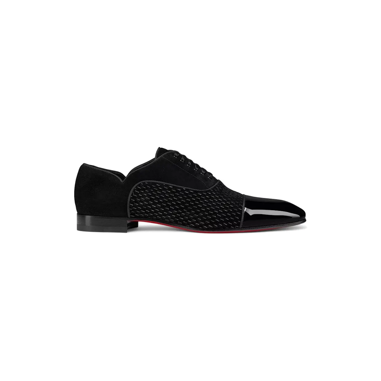 Christian Louboutin Greggy Chick Flat Oxford Shoes Black (3230782 BK01)