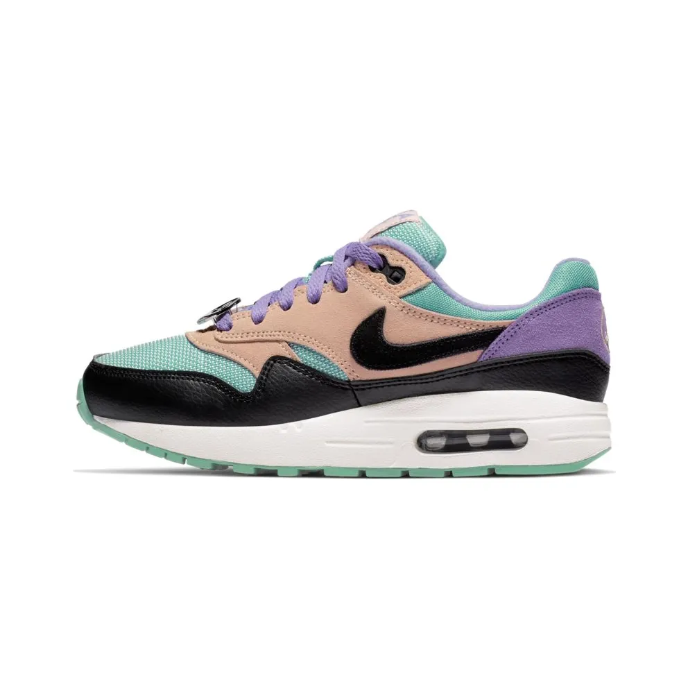 Nike Air Max 1 Have a Day (GS) Black/White-Space Purple-Bleached Coral (AT8131-001)