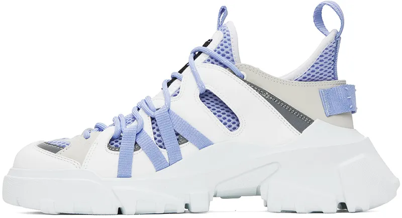 MCQ White & Blue Orbyt Descender 2.0 Sneakers (700696R2841)