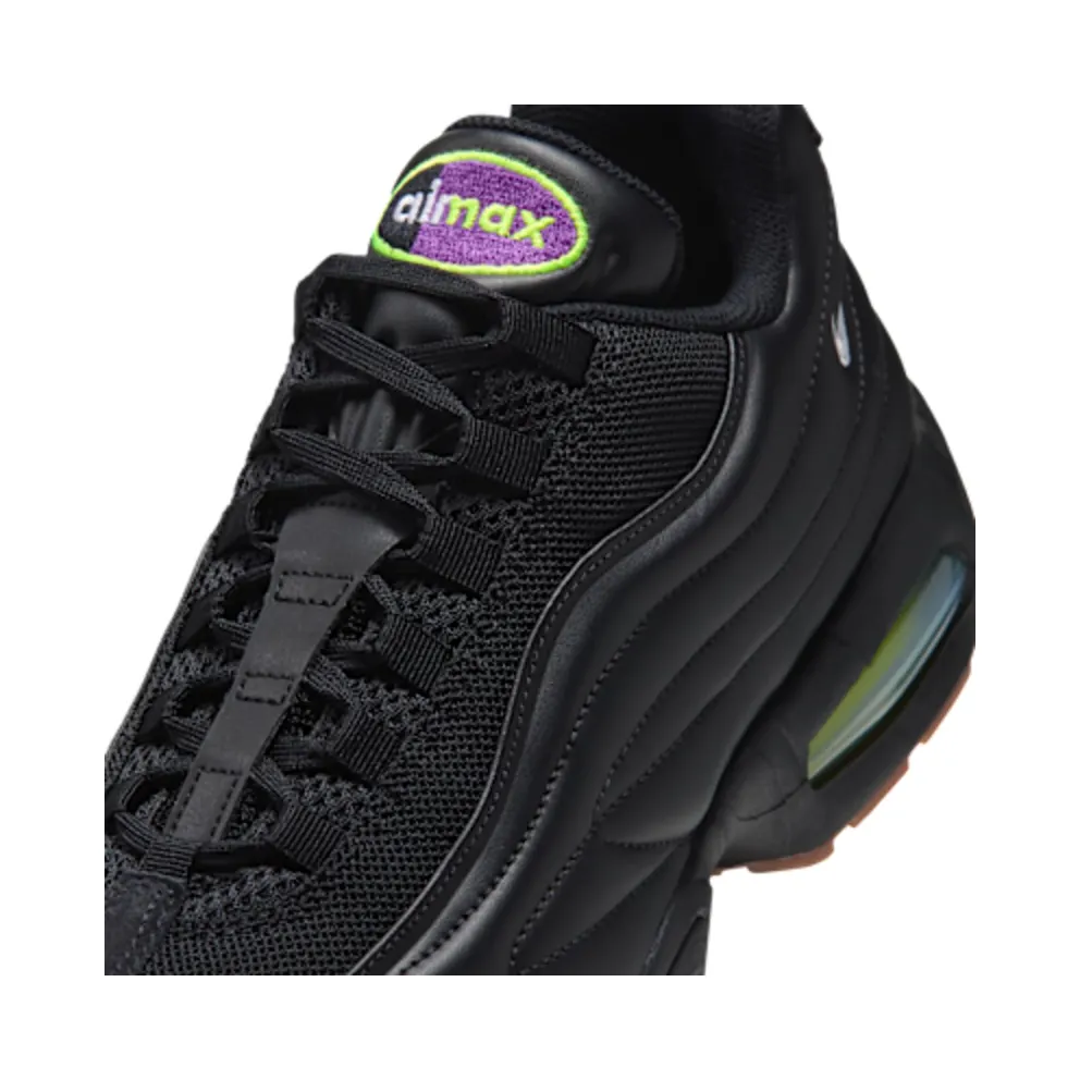 Nike Air Max 95 – “Black / Gum Medium Brown / Volt / White” (IQ7127-001)