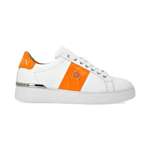 Philipp Plein Hexagon mit Ledereinsatz “White” (FAESUSC0664PLE010N)