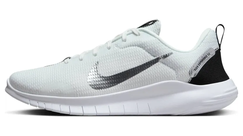 Nike Flex Experience Run 12 Premium Summit White Black White Metallic Silver (FZ2114-100)