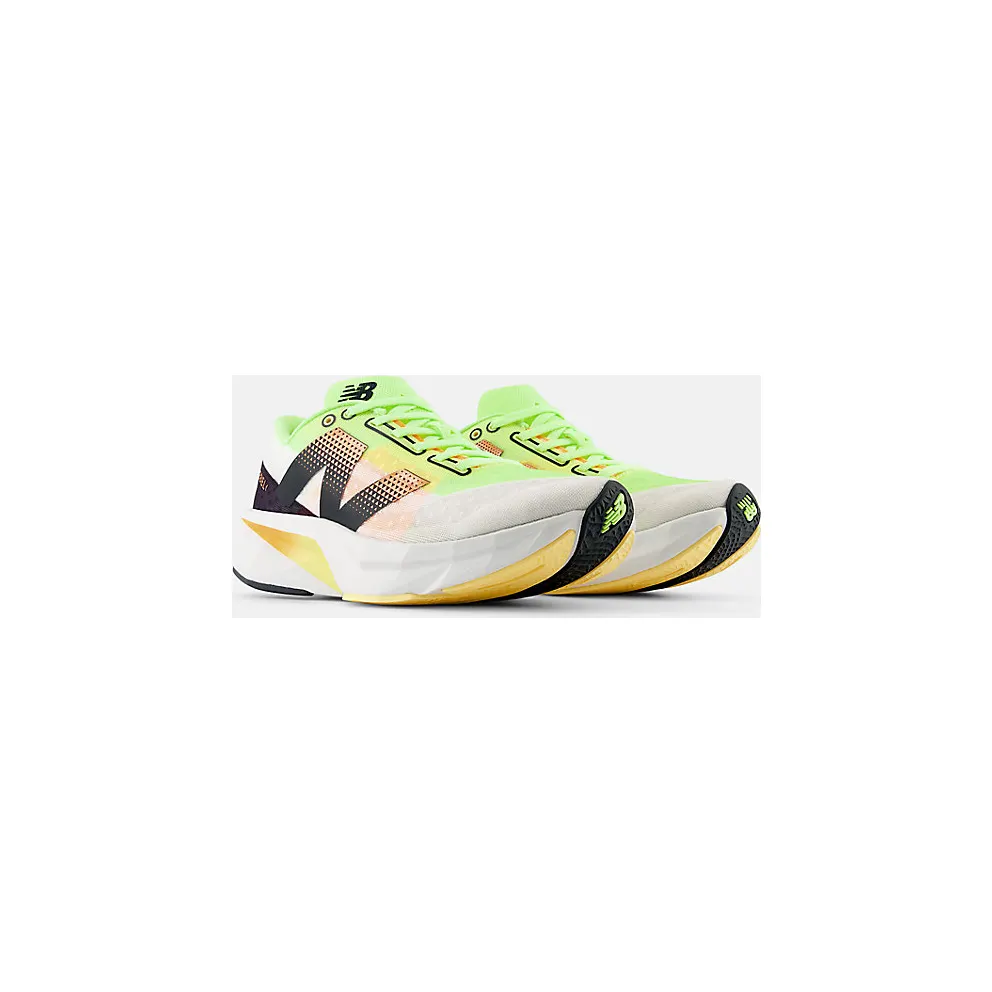 New Balance FuelCell Rebel v4 White Bleached Lime Glow (WFCXLA4)