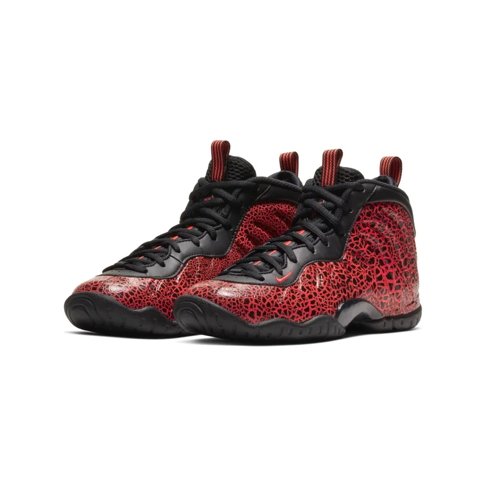 Nike Air Foamposite One Cracked Lava (GS) Black/Bright Crimson (644791-012)