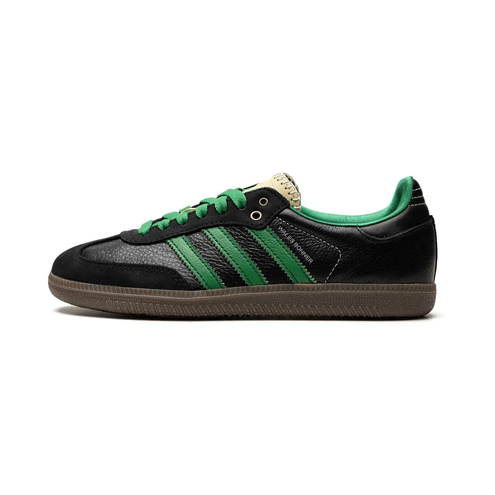 adidas Wales Bonner Samba Schuh Core Black / Cream White / Green (S42590)