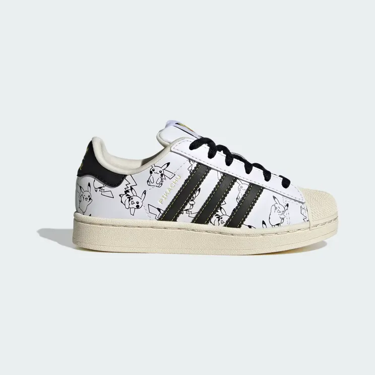 adidas Pokémon Superstar II “Cloud White / Core Black / Gold Metallic” (KJ5612)