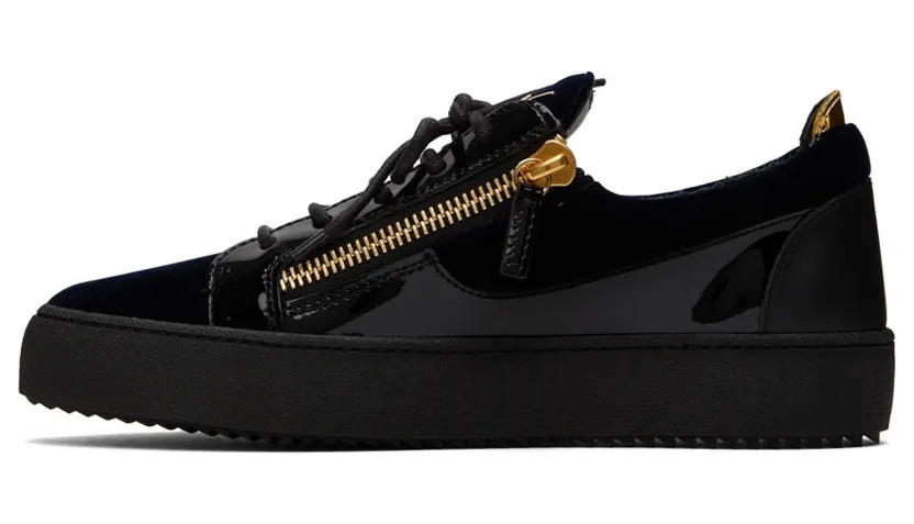 Giuseppe Zanotti Black Patent Frankie Sneakers (RU00092-89520) (3)