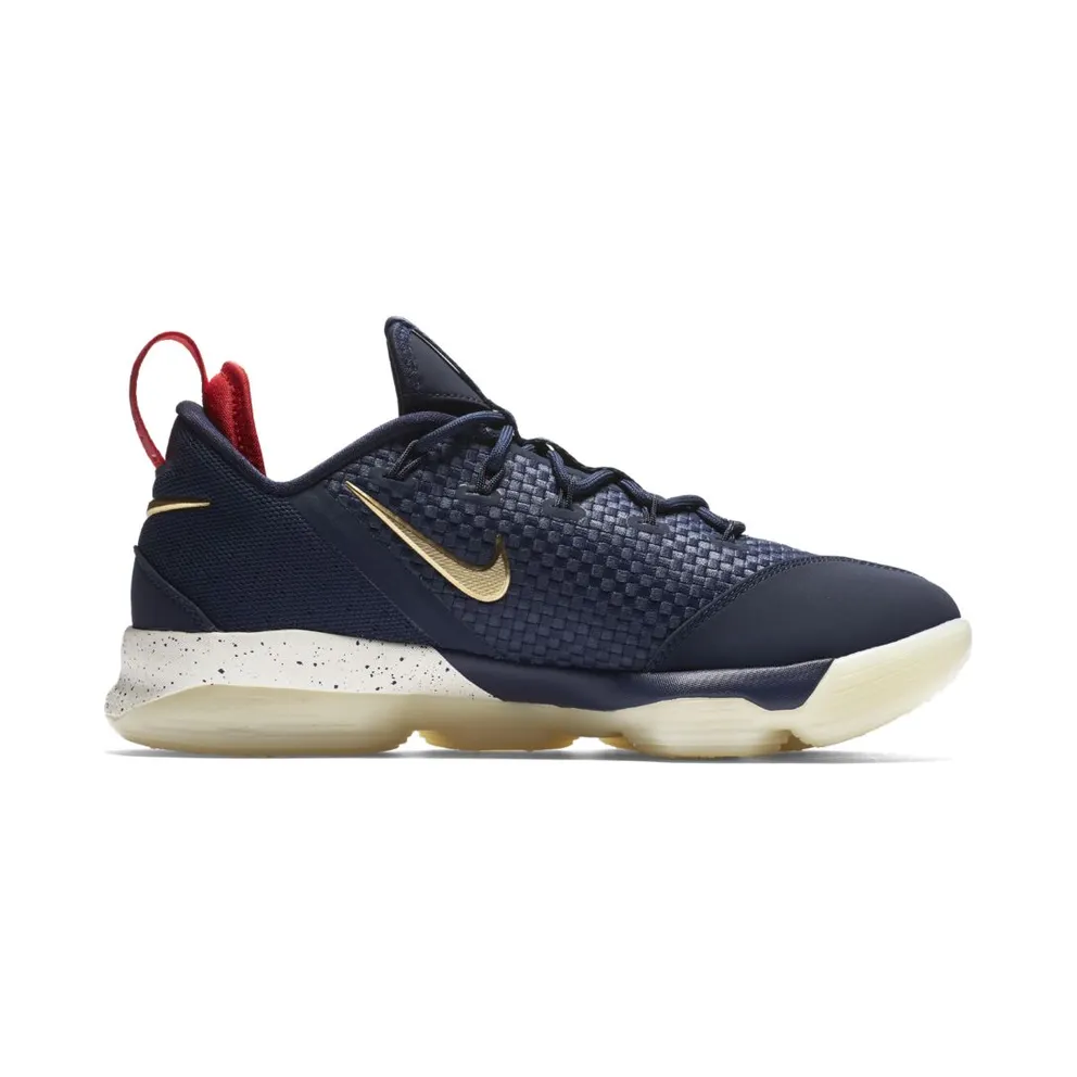 Nike LeBron XIV Low Midnight Navy/Metallic Gold Midnight Navy/Metallic Gold (878636-400)