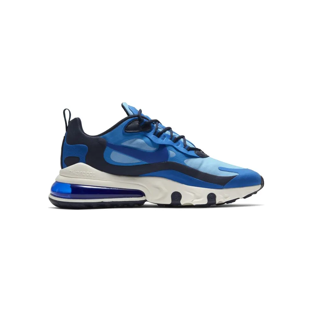 Nike Air Max 270 React Triple Blue Pacific Blue/University Blue/White (CI3866-400)