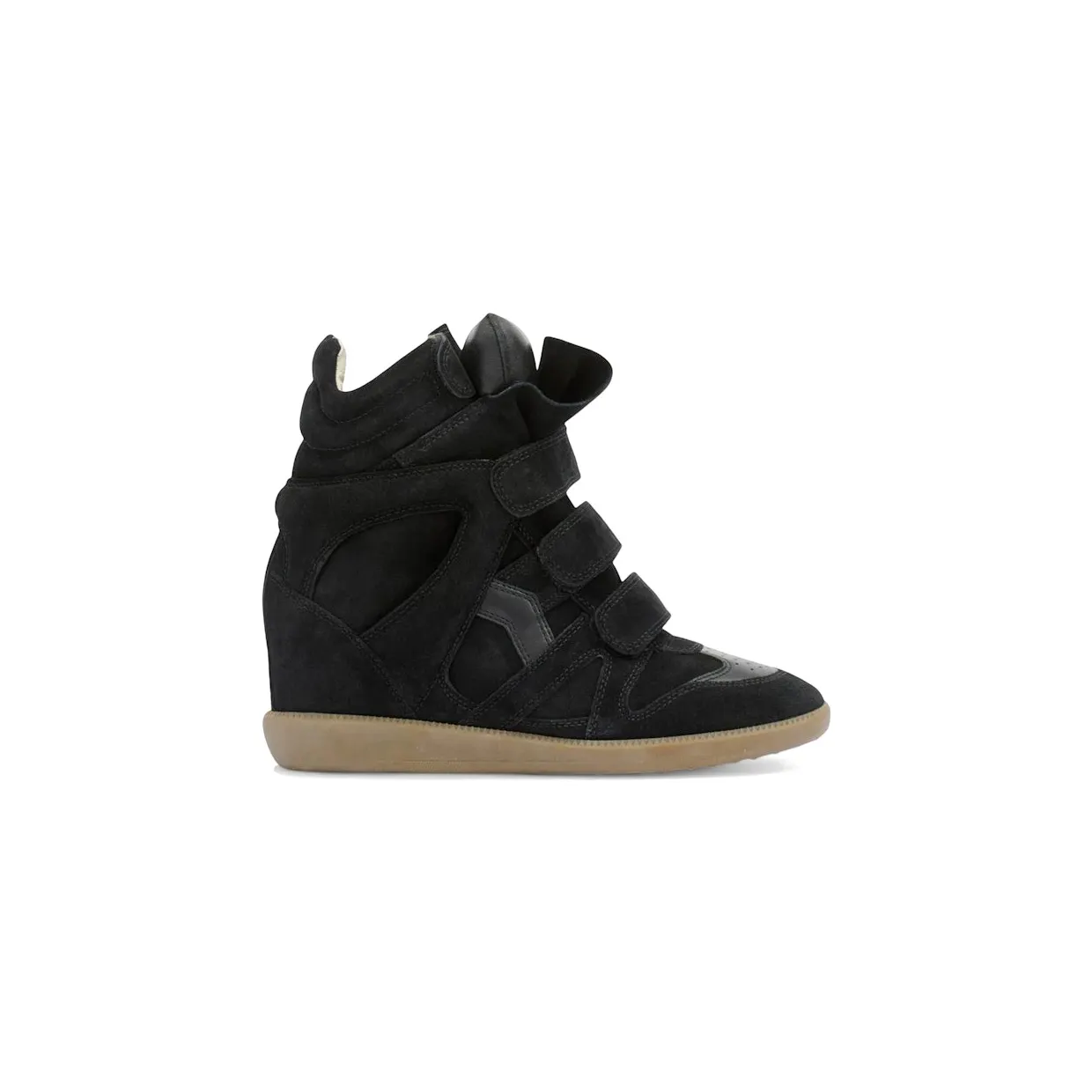 Isabel Marant Bekett Leather Wedge Sneakers Black (BK0010FA-A1E19S-01BK)