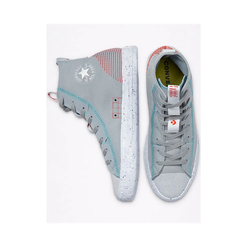 Converse Summer Daze Chuck Taylor All Star Crater High Top Ash Stone/bright Poppy/white (170827C)