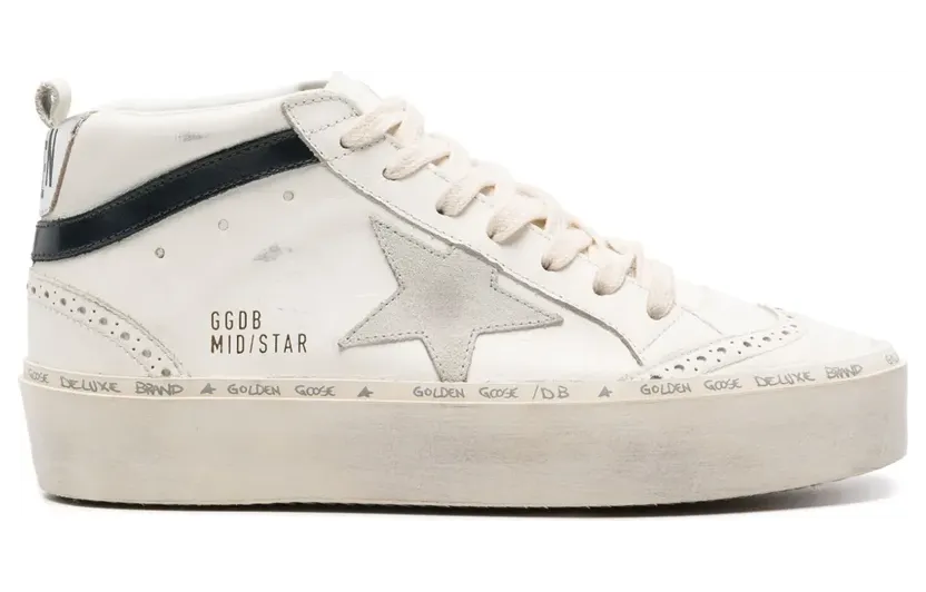 Golden Goose Mid Star high-top sneakers – Beige (GWF00699F005653)