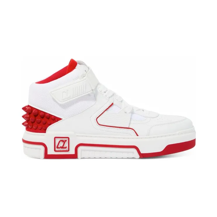 Christian Louboutin Astroloubi Mid Flat White Loubi (1240101 J679)