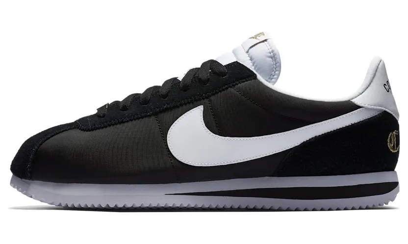 Nike Cortez Basic Nylon Compton “Black / Metallic Gold / White” (902804-001)