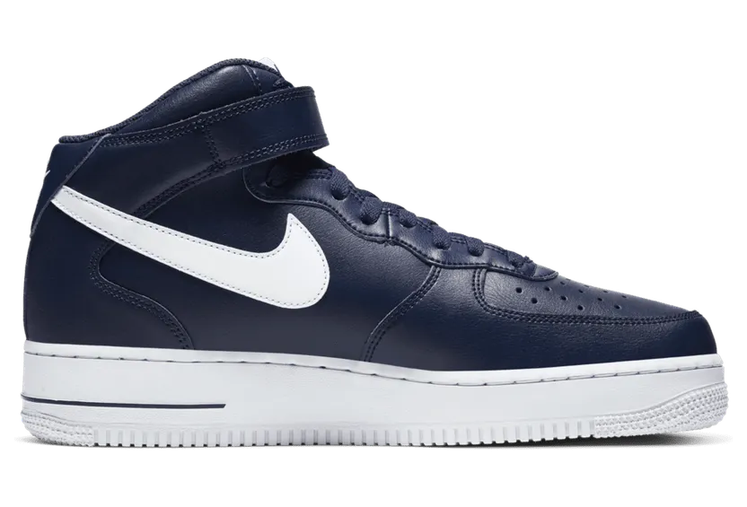 Nike Air Force 1 ’07 Mid ‘Navy’ Midnight Navy/White (CK4370-400)