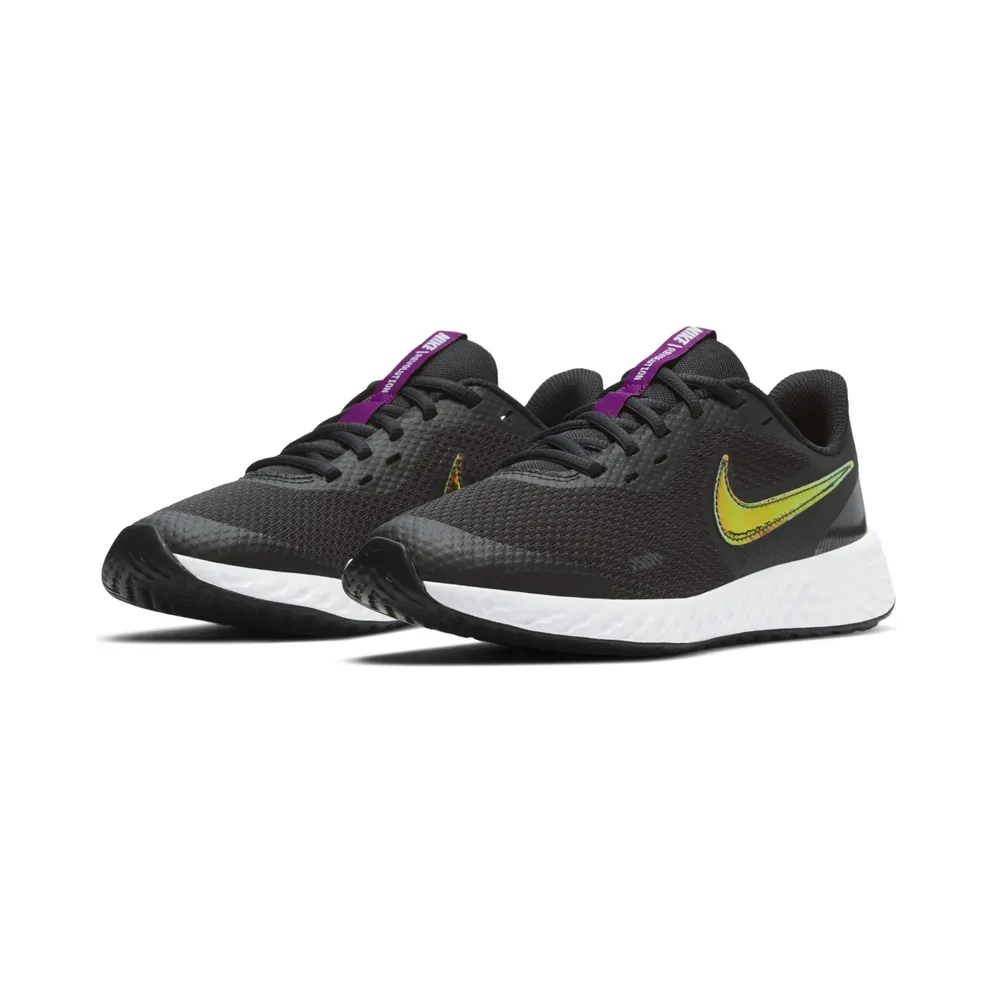 Nike Revolution 5 Power Black “Off-Noir / Red Plum / White / Multi-Colour” (CW3263-001)