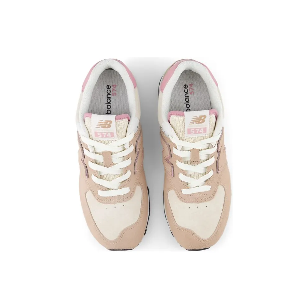 New Balance 574 LACE “Flat Taupe / Pink Taffy” (GC574QTC)