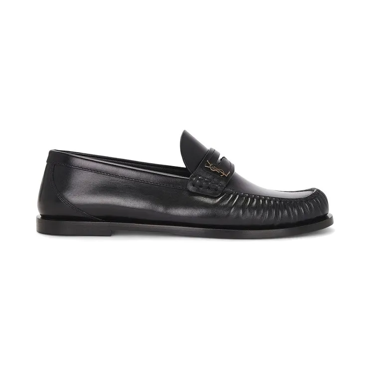 Saint Laurent Loafers Smooth Leather Black (820648 AAELH 1000)