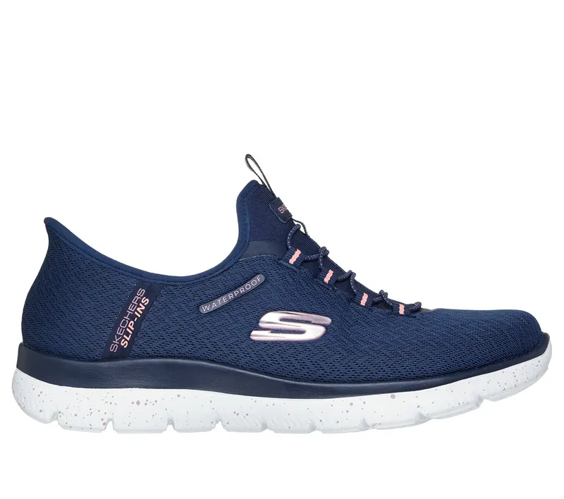 Skechers Slip-ins Waterproof: Summits – Best Choice Sneaker Marine/Coral