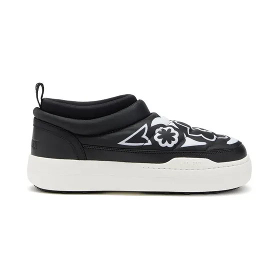 Moon Boot Park Soft Flower Slip-On-Sneakers “Black” (80D2470030)