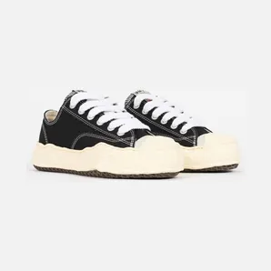 Maison Mihara Yasuhiro Hank Vintage Sole Canvas Low Black (A09FW734-BLK)