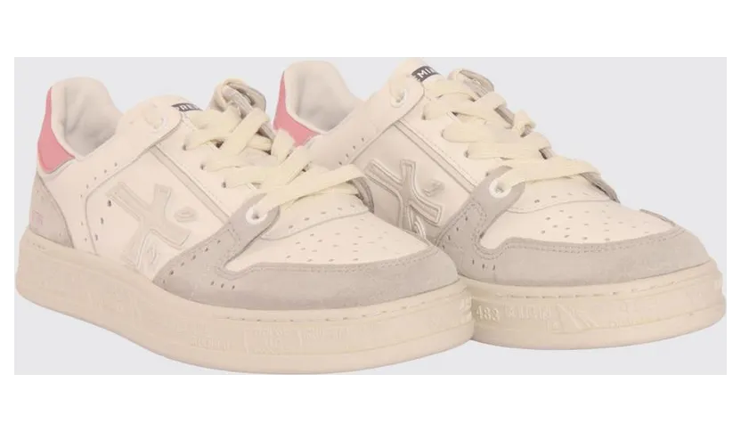 Premiata Quinn Leather Sneakers Pink (QUINN8214)