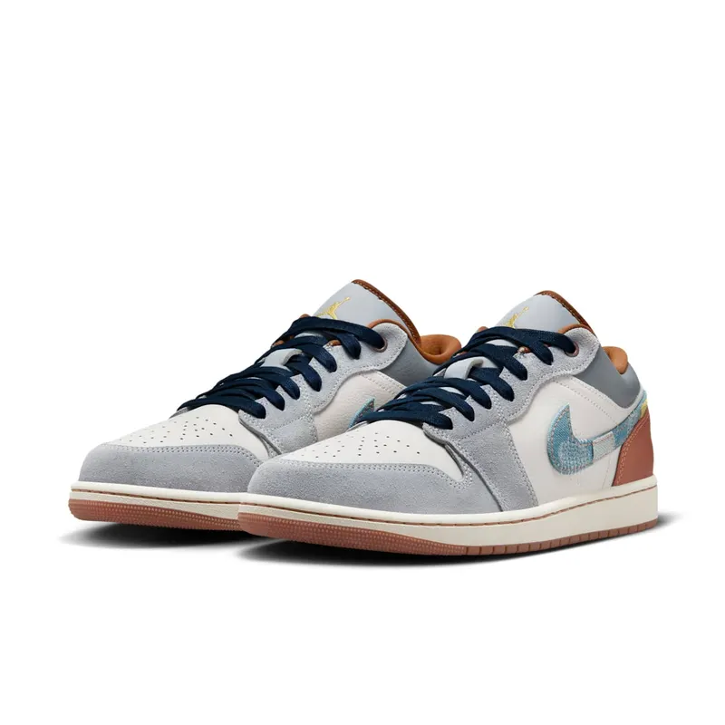 Jordan 1 Low SE Phantom Repaired Denim Swoosh (FZ5042-041)