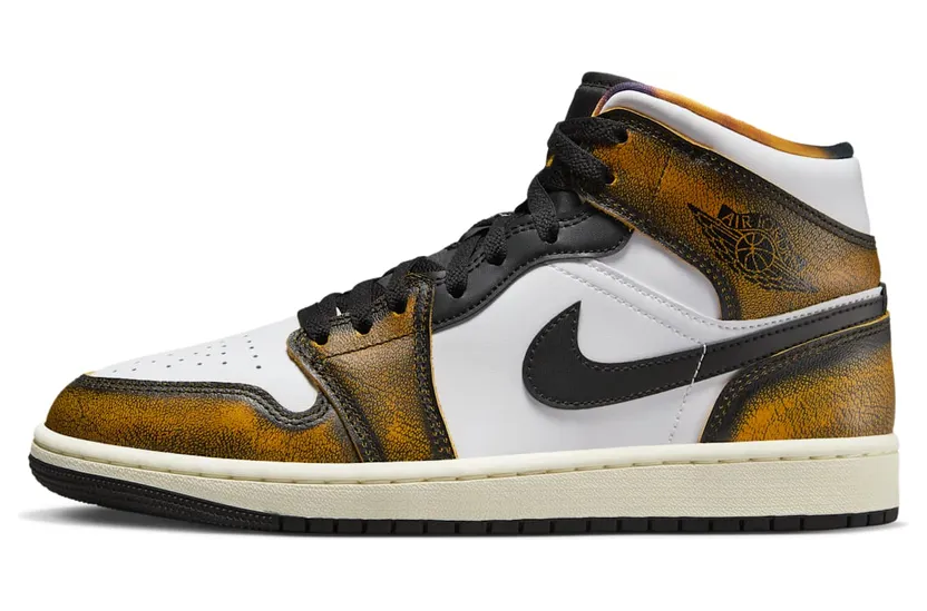 Jordan Air Jordan 1 Mid SE “Black/Taxi-White-Sail” (DQ8417-071)