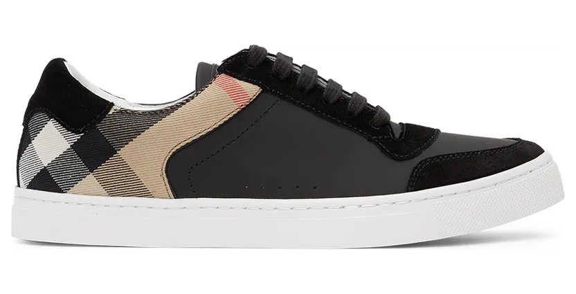 Burberry Black Check Reeth Sneakers (8024124)