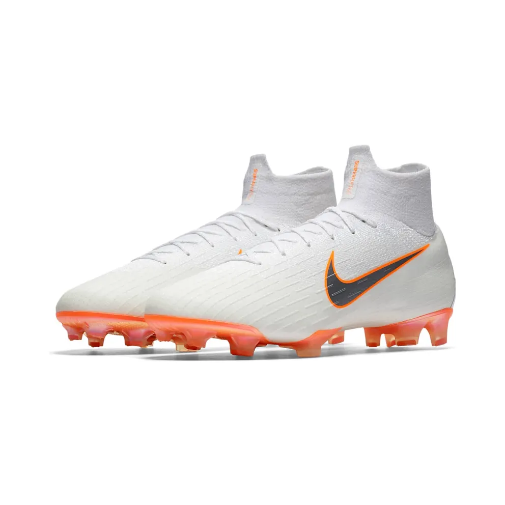 Nike Mercurial Superfly 6 Elite FG White Total Orange (AH7365-107)