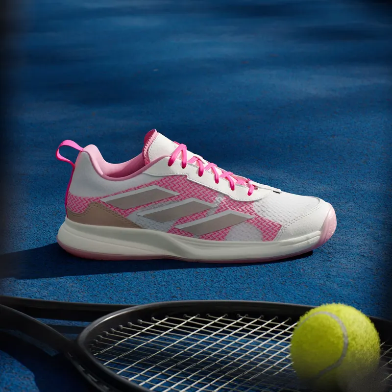 Adidas Avaflash Low Tennis Core White / Silver Metallic / Lucid Pink (JP9741)