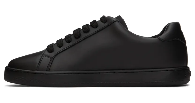 Palm Angels Black Teddy Bear Tennis Sneakers (PMIA058C99LEA0011060) (3)