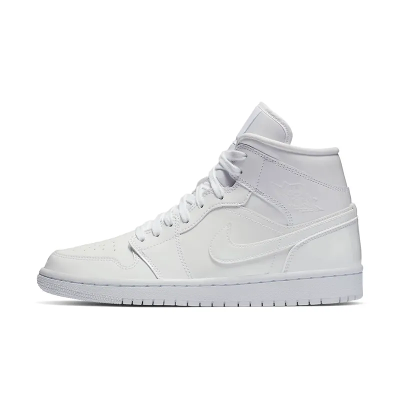 Jordan 1 Mid Triple White (W) White/White-White (BQ6472-111)