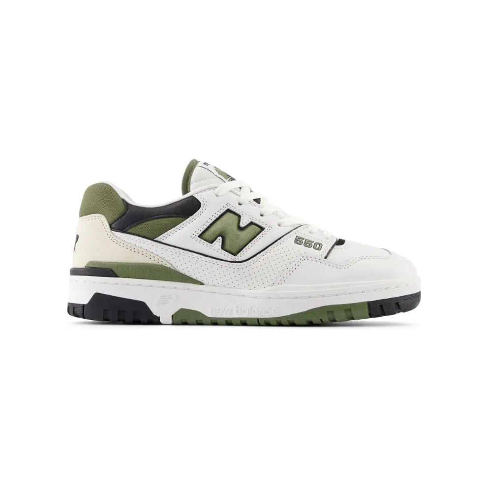 New Balance 550 “White / Dark Olivine” (BB550DOB)