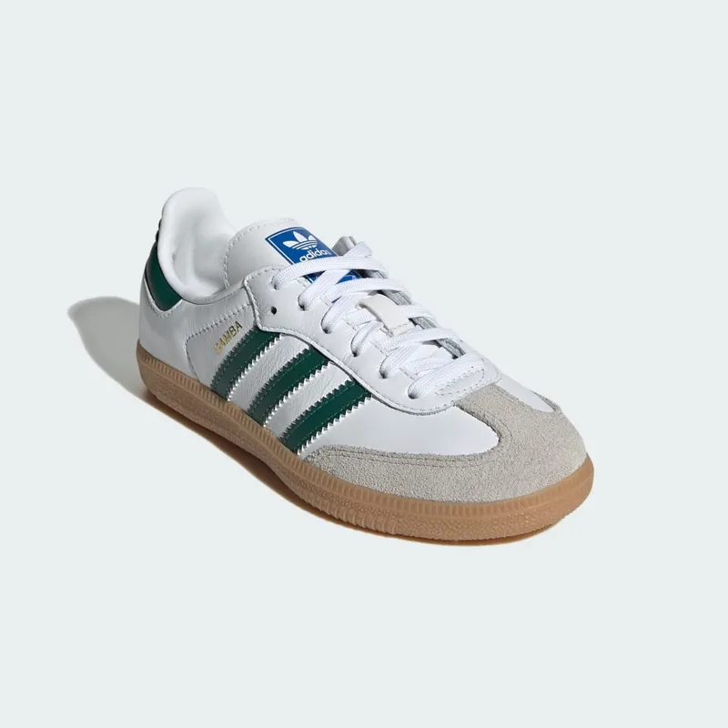 adidas Samba OG Kids Cloud White / Collegiate Green / Gum (IE1334)