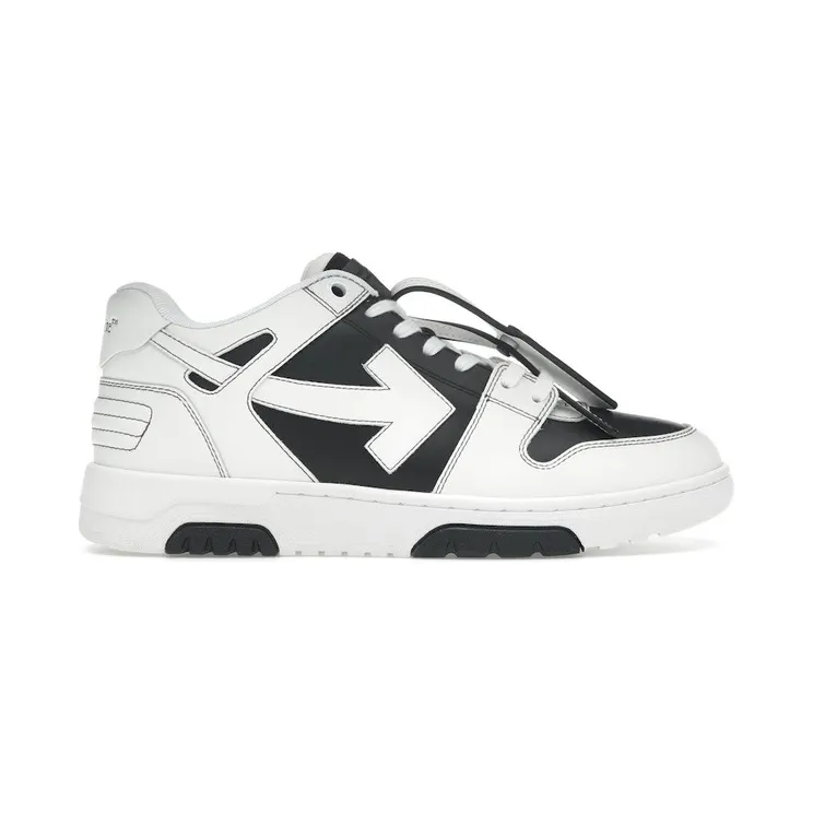 OFF-WHITE Out Of Office OOO Low Tops Black White (OMIA189S24LEA0041001)