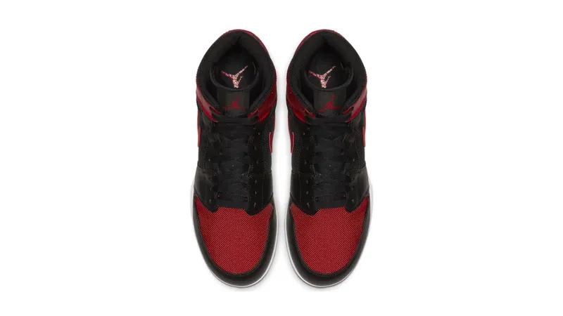 Jordan 1 TD Mid Bred Black/Varsity Red-White-Varsity Red (AR5604-061)