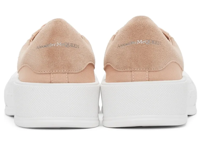 Alexander McQueen Pink Deck Lace Plimsoll Sneakers (654593W4PQ1) (4)
