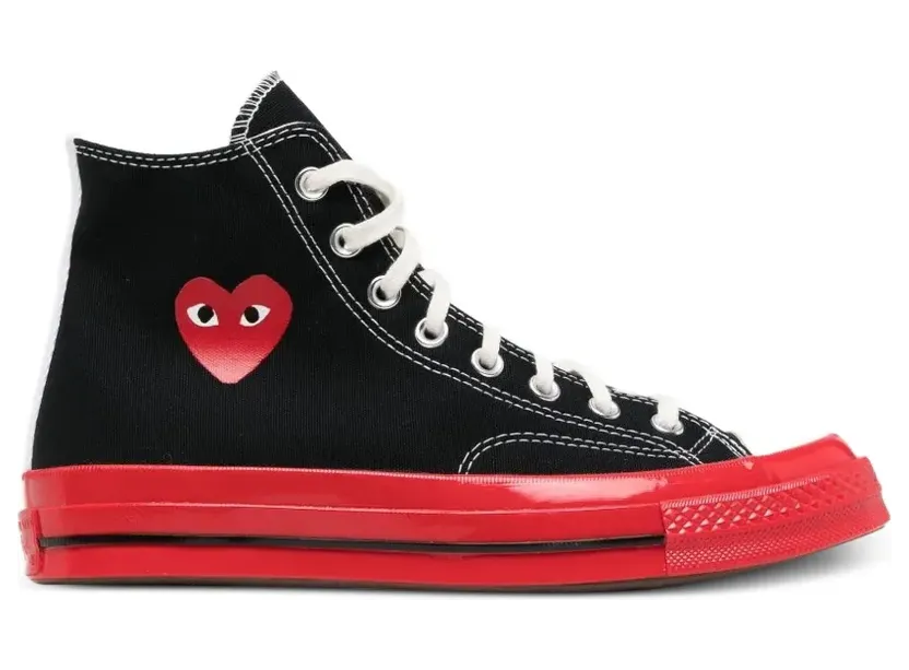 Comme Des Garçons Play x Converse Chuck 70 Hi Sneakers – Schwarz (AZK1241)