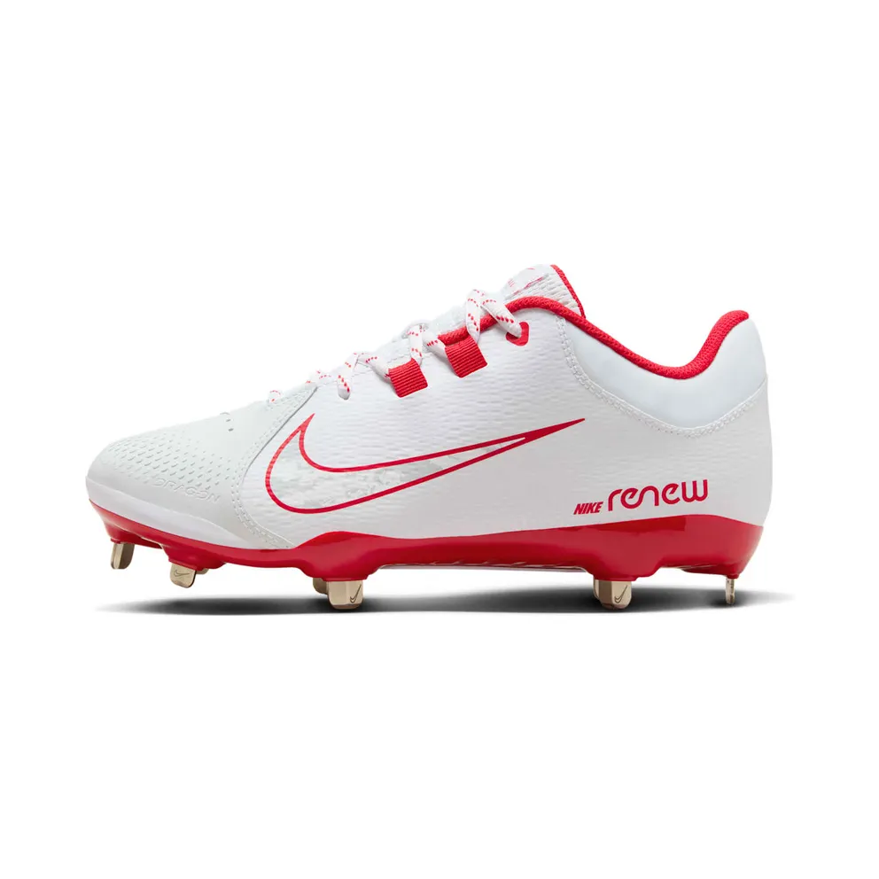 Nike Hyperdiamond 4 Pro White University Red Wolf Grey (FZ0922-102)