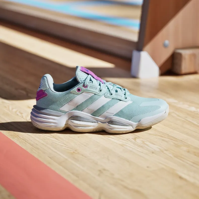 Adidas Stabil 16 Indoor Semi Flash Aqua / Cloud White / Purple Burst (IE3586)