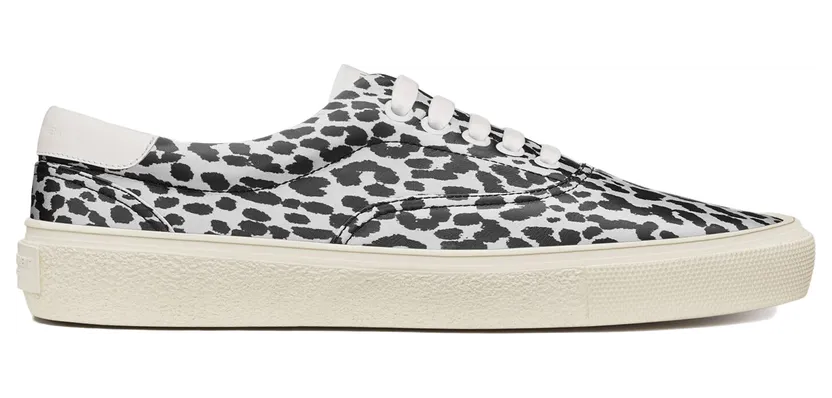 Saint Laurent Skate Lace Up White Black Babycat