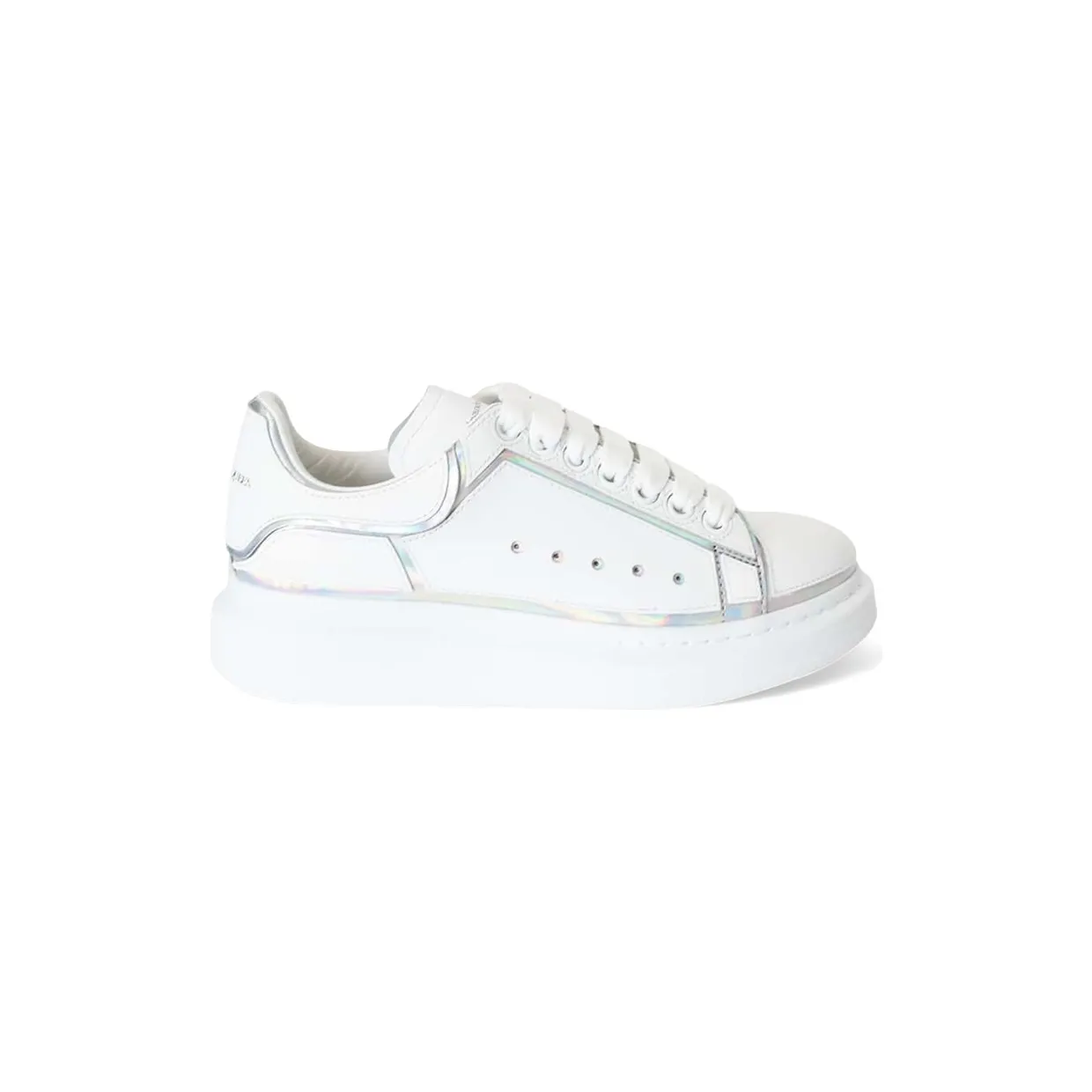 Alexander McQueen Oversized White Silver Holo (708750 WIBNV 9989)