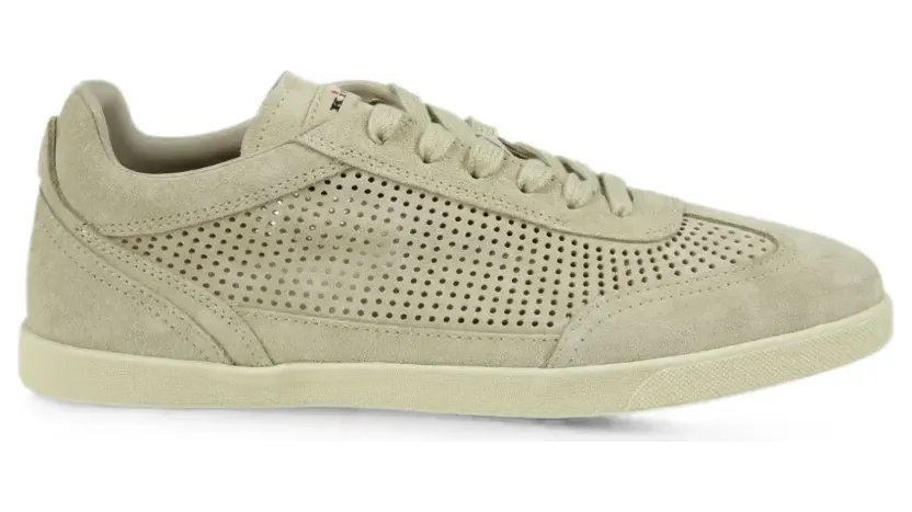 Kiton Openwork geperforeerde leren sneakers – Beige (USSA397N0138206)