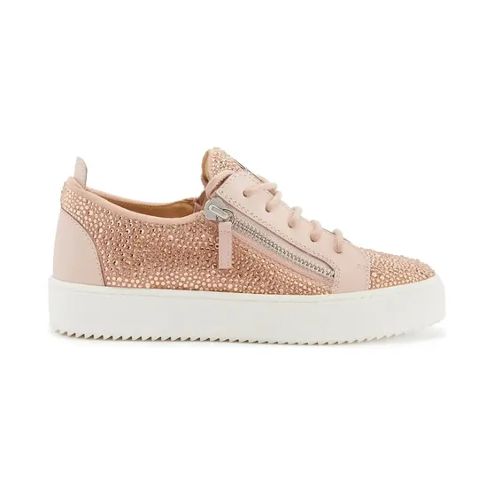 Giuseppe Zanotti Gail verfraaid met kristal “Pink” (RS30012003)