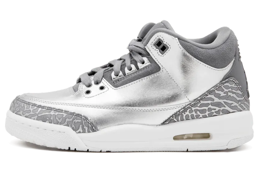 Jordan 3 Retro Premium Heiress Metallic Silver (GS)