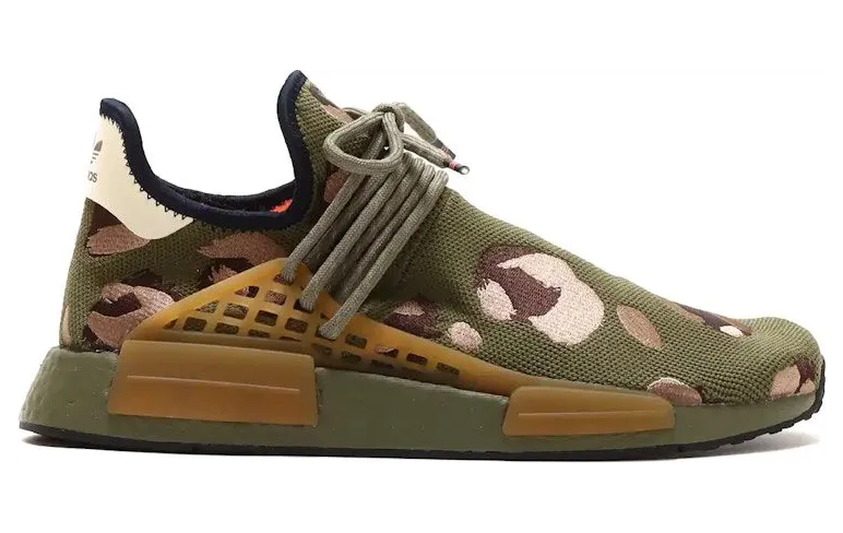 adidas NMD HU Pharrell Animal Print Olive (HQ9148)