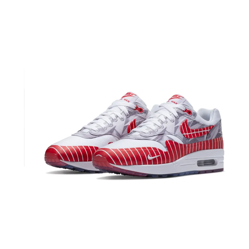 Nike Air Max 1 x Wasafu Los Primeros White/University Red-Neutral Grey (AH7740-100)